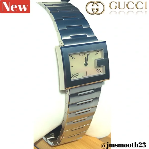 🆕 Gucci silver mother of pearl bracelet watch